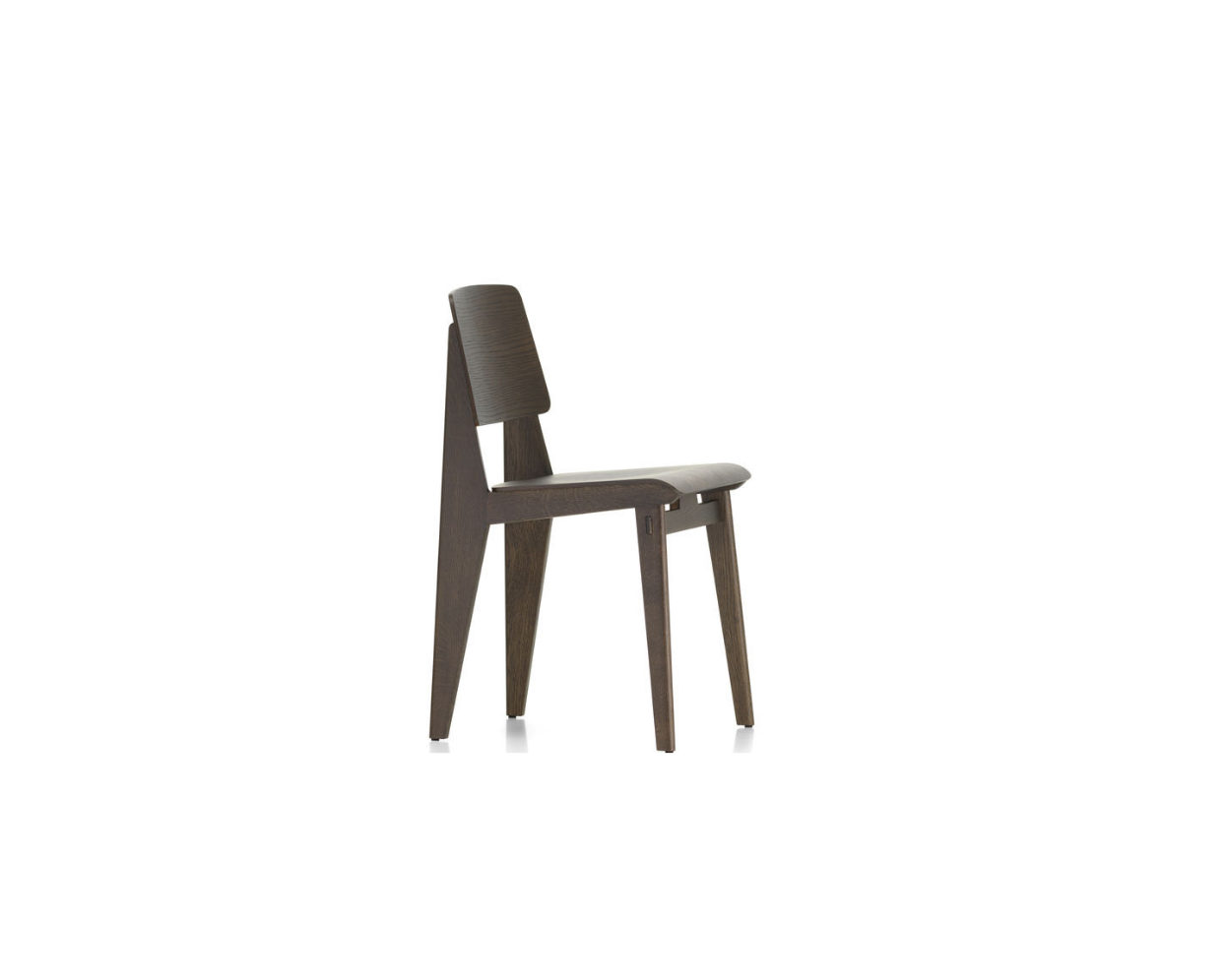 Wooden chair on a white background