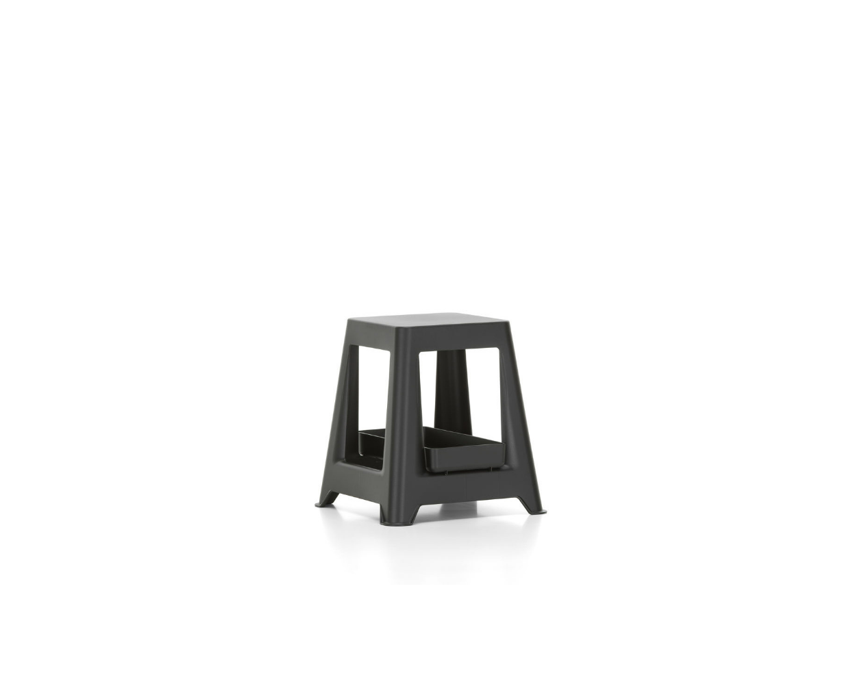 Black stool on a white background