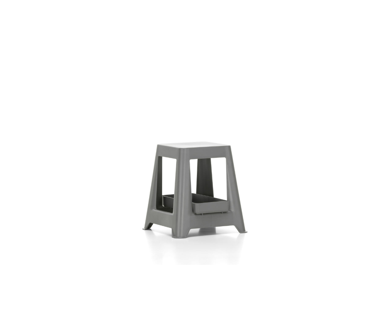 Gray stool on a white background