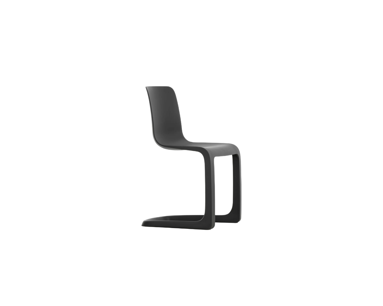 Black chair on a white background