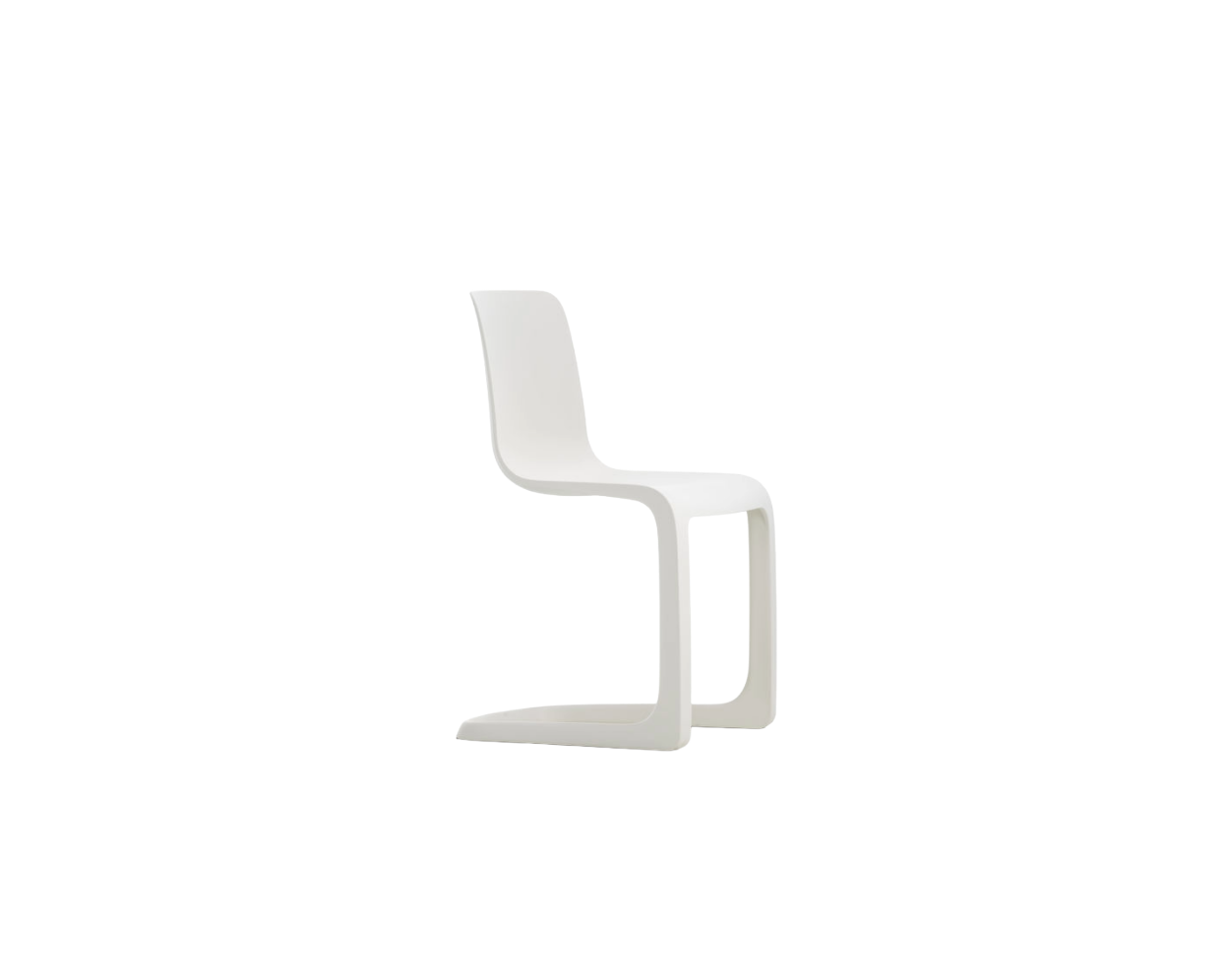White chair on a white background