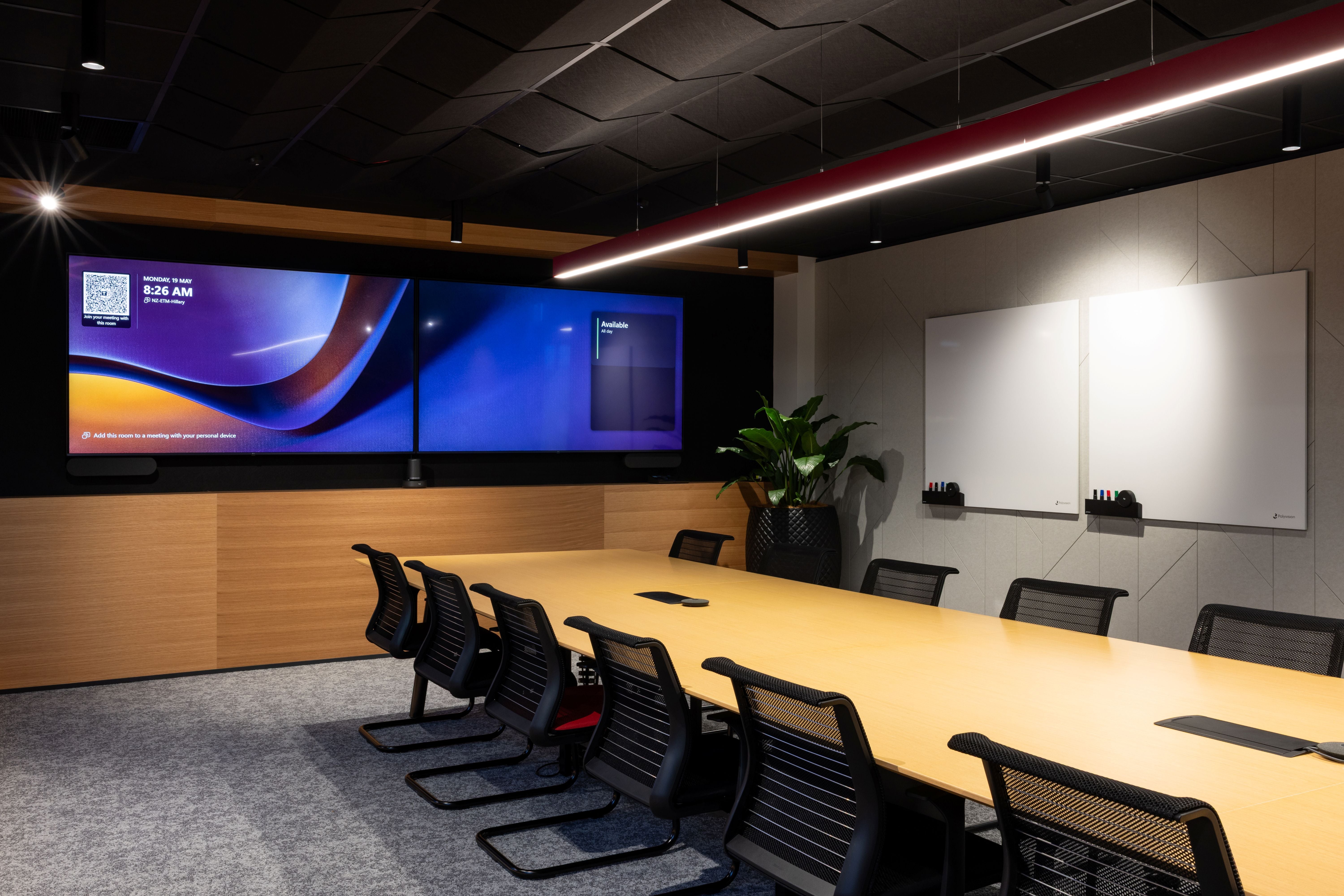 Think chairs in meeting room 