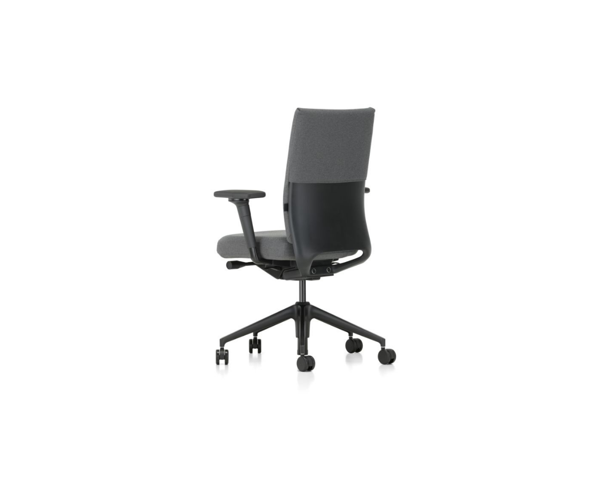 Black office chair on a white background