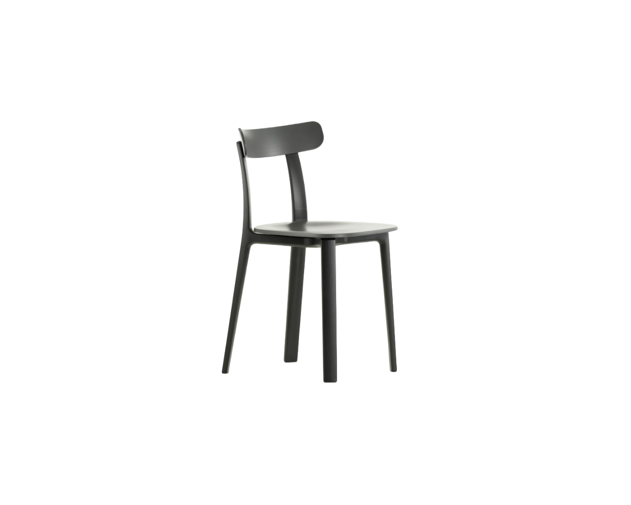 Black chair on a white background