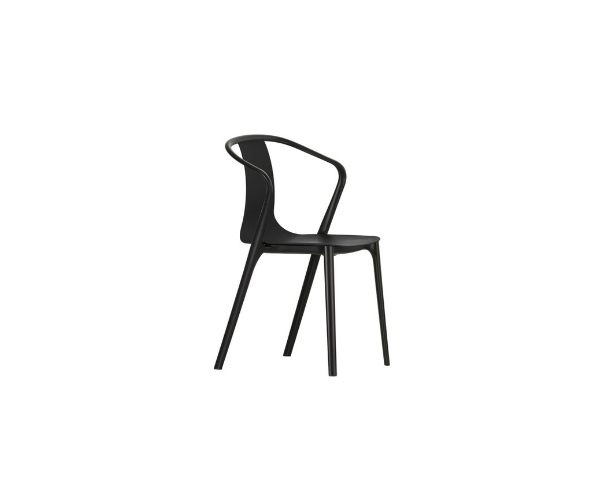 Black chair on a white background