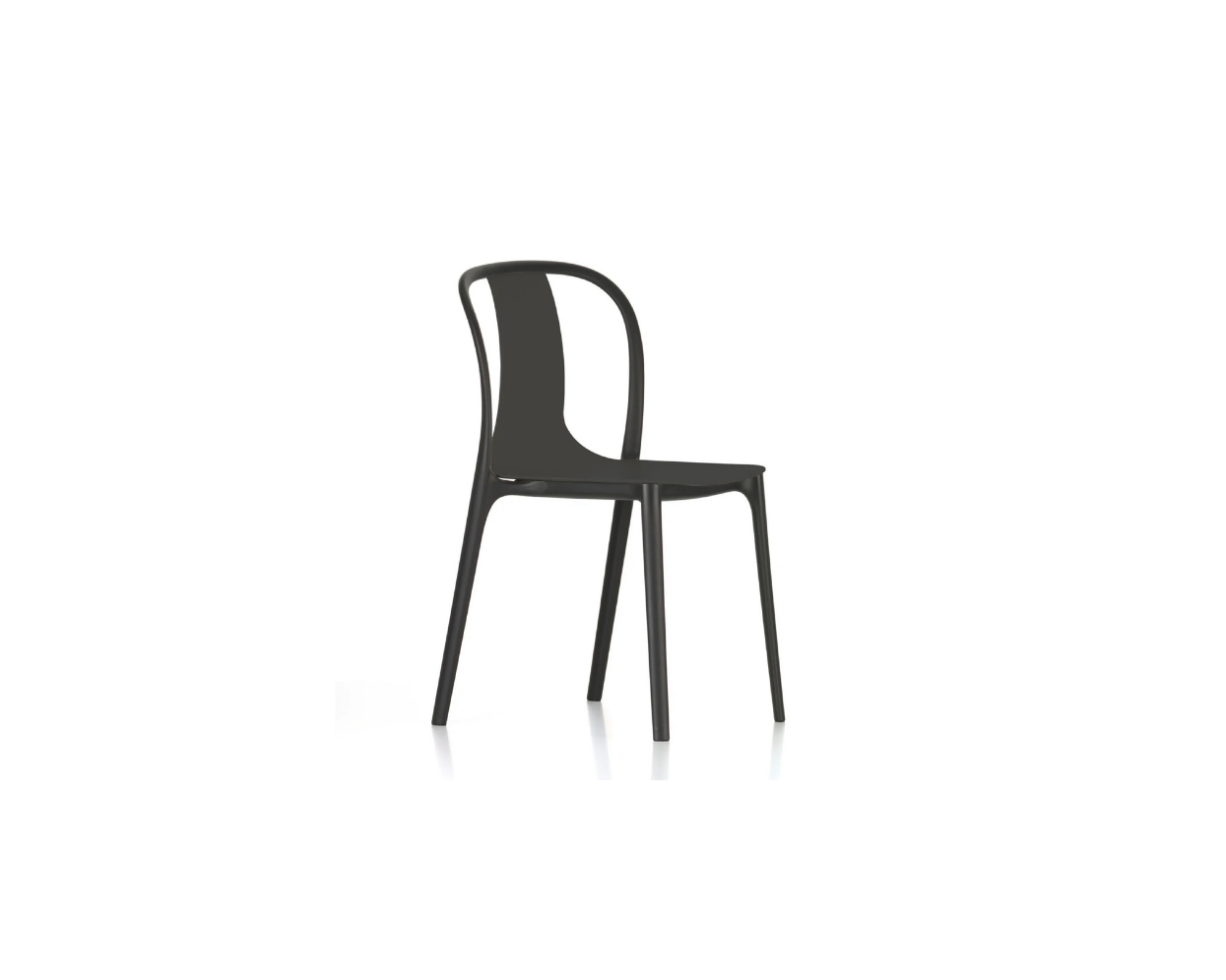 Black chair on a white background