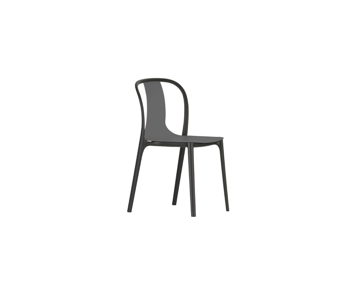 Black chair on a white background