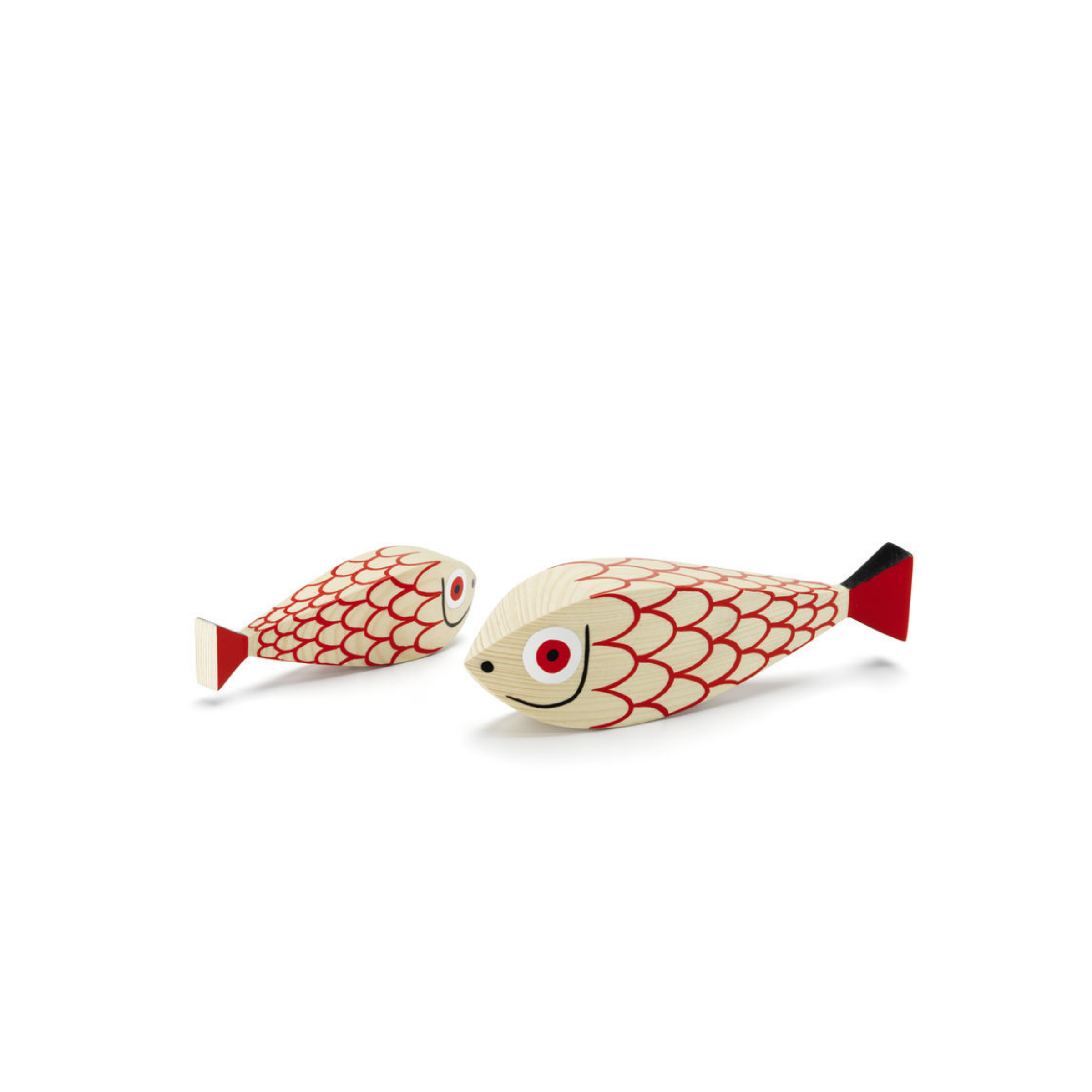 Wooden Doll Mother and Child Fish 2