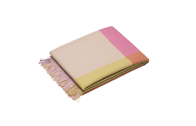 Colour Block Blanket - Pink/Beige | Kada